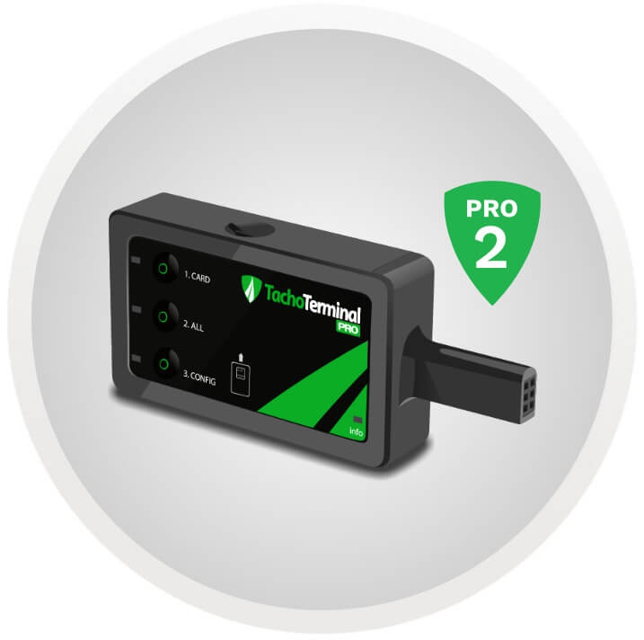 Tachograph und Chipkarte Downloadgerät und mobiler Fahrerkartenleser DTCO 